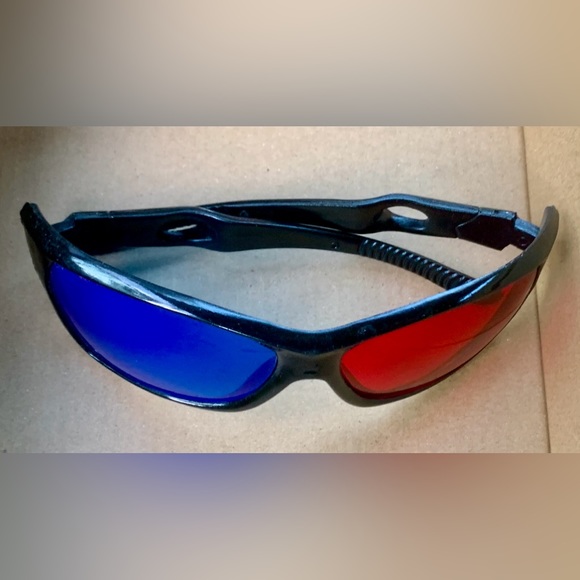 1990s Vtg Adult One Size 3D Movie Image Viewing Glasses - Picture 5 of 8